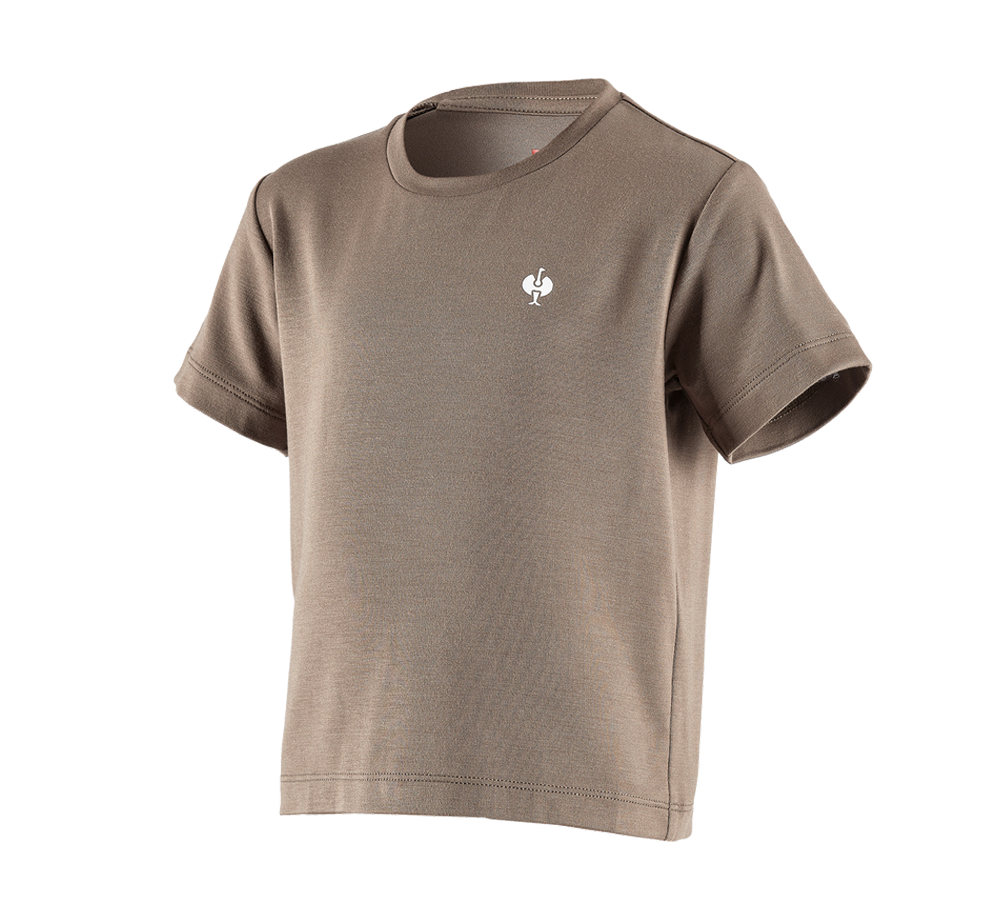 Trička | Svetry | Košile: Modal tričko e.s. ventura vintage, dětské + stínově hnědá