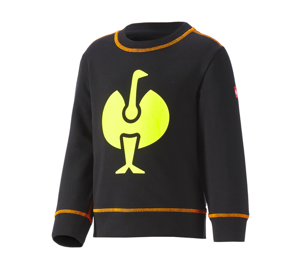 Trička | Svetry | Košile: Mikina e.s.motion 2020, dětská + černá/výstražná žlutá/výstražná oranžová