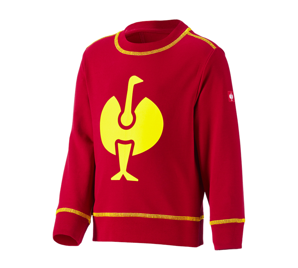 Trička | Svetry | Košile: Mikina e.s.motion 2020, dětská + ohnivě červená/výstražná žlutá