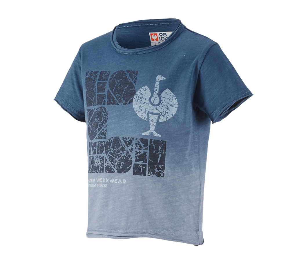 Trička | Svetry | Košile: e.s. Tričko denim workwear, dětská + antická modrá vintage