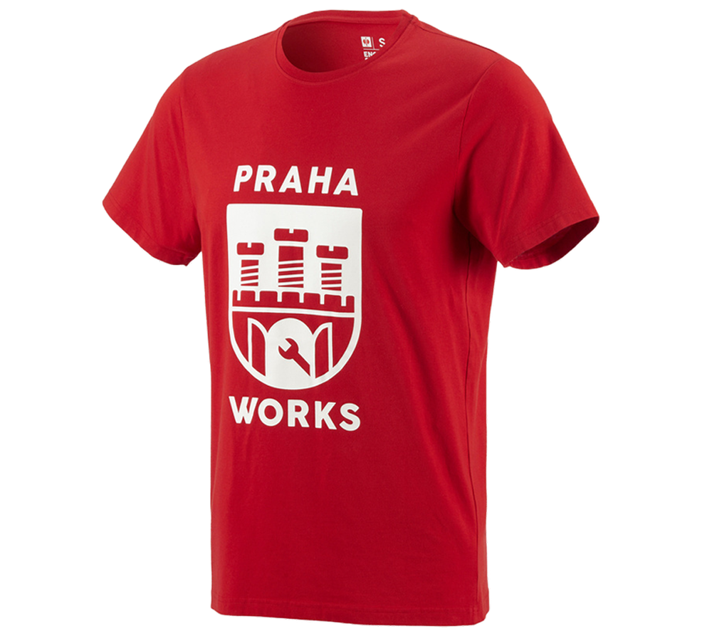 Trička, svetry & košile: e.s.pop up t-shirt praha + strauss červená