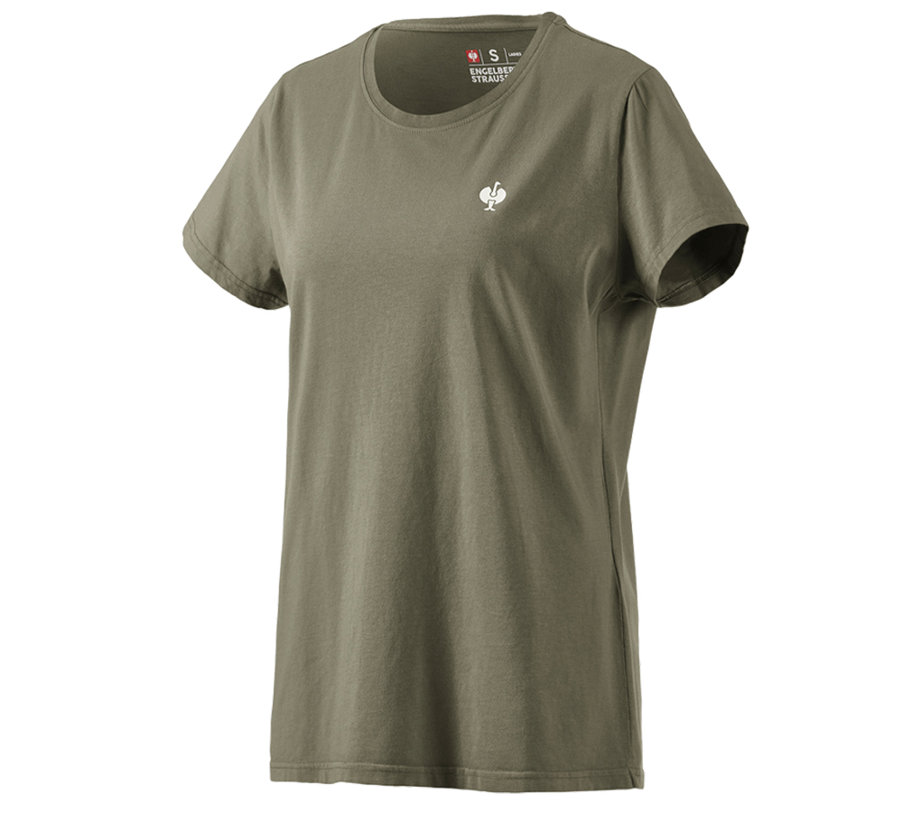 Trička | Svetry | Košile: Tričko e.s.motion ten pure, dámská + rašelinová zelená vintage