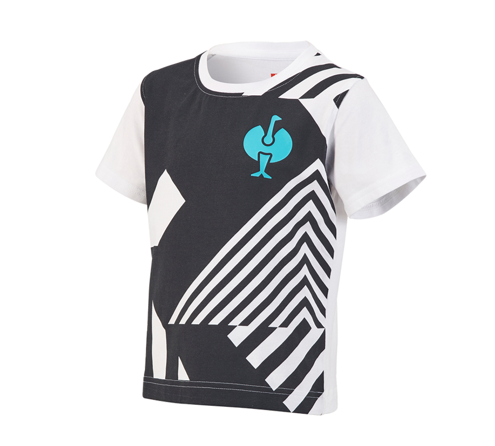 Trička | Svetry | Košile: Tričko e.s.trail graphic, dětské + černá/bílá