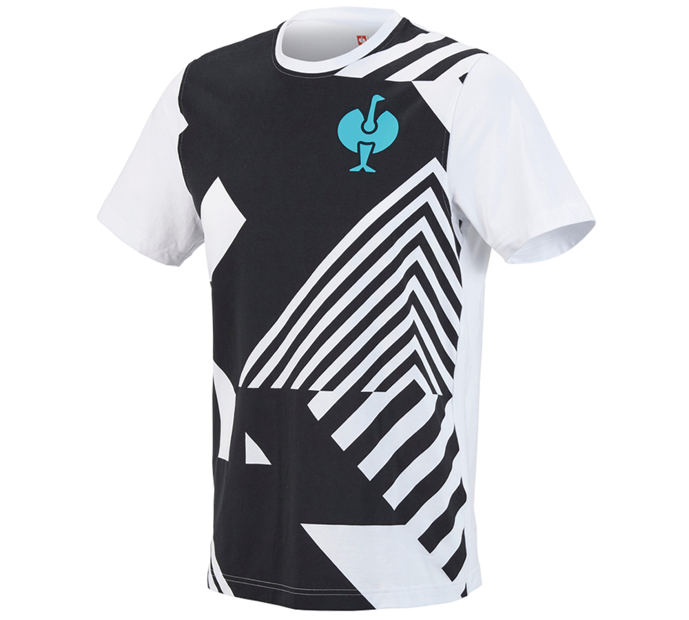 Trička, svetry & košile: Tričko e.s.trail graphic + černá/bílá