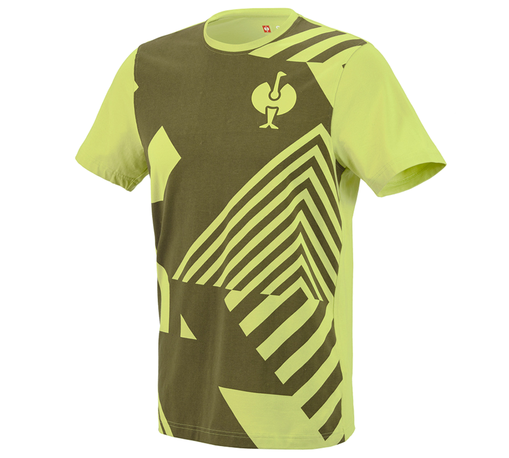 Trička, svetry & košile: Tričko e.s.trail graphic + jalovcová zelená/citronově zelená
