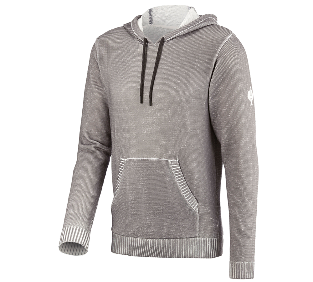 Trička, svetry & košile: Pletený svetr s kapucí e.s.iconic + delfíní šedá