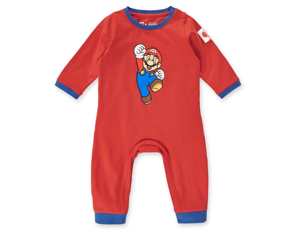 Doplňky: Body Super Mario pro miminka + strauss červená