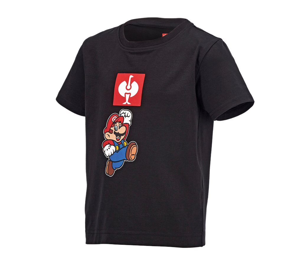 Trička | Svetry | Košile: Dětské triko Super Mario + černá