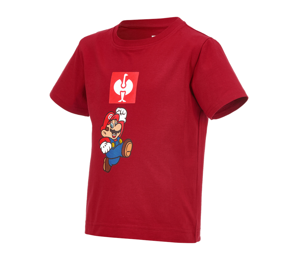 Trička | Svetry | Košile: Dětské triko Super Mario + ohnivě červená