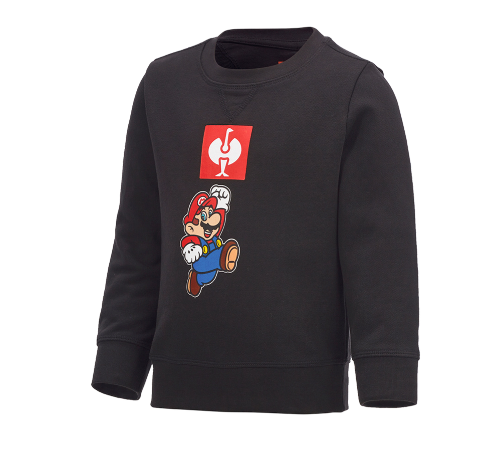 Trička | Svetry | Košile: Dětská mikina Super Mario + černá