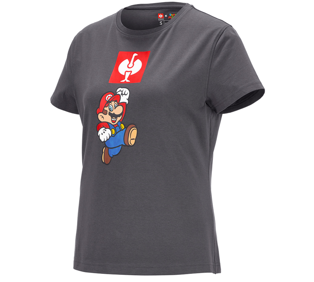 Trička | Svetry | Košile: Dámské triko Super Mario + antracit