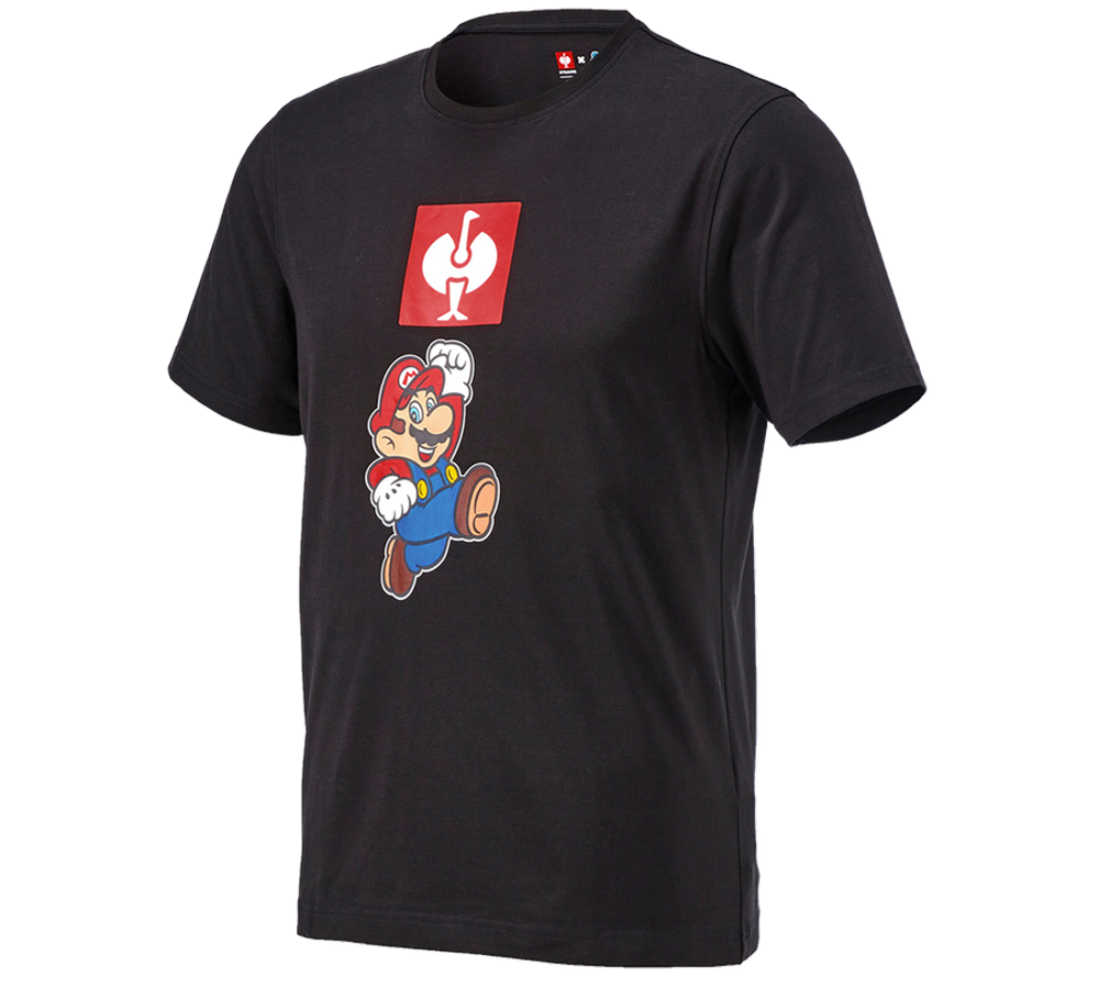 Trička, svetry & košile: Pánské triko Super Mario + černá