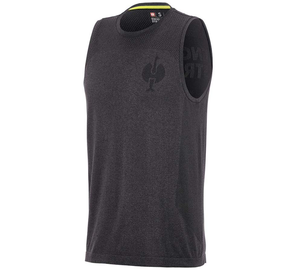 Trička, svetry & košile: Atletické tričko seamless e.s.trail + černá melanž