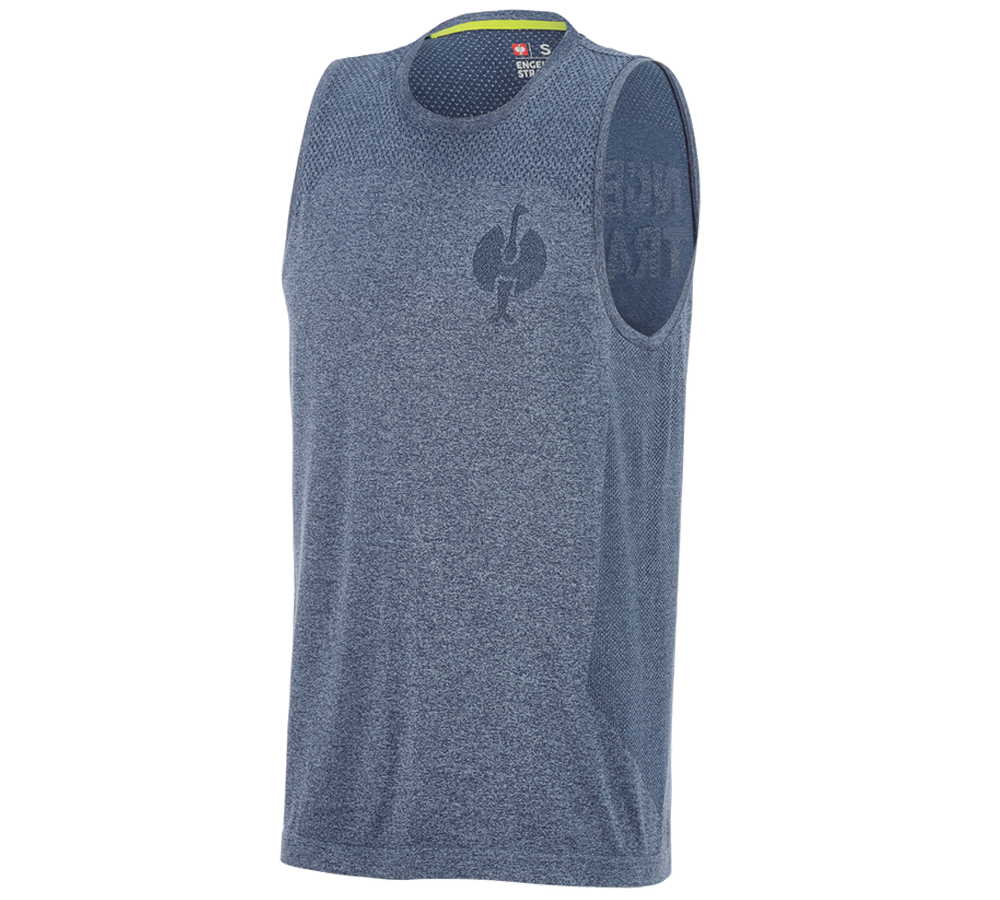Trička, svetry & košile: Atletické tričko seamless e.s.trail + hlubinněmodrá melanž