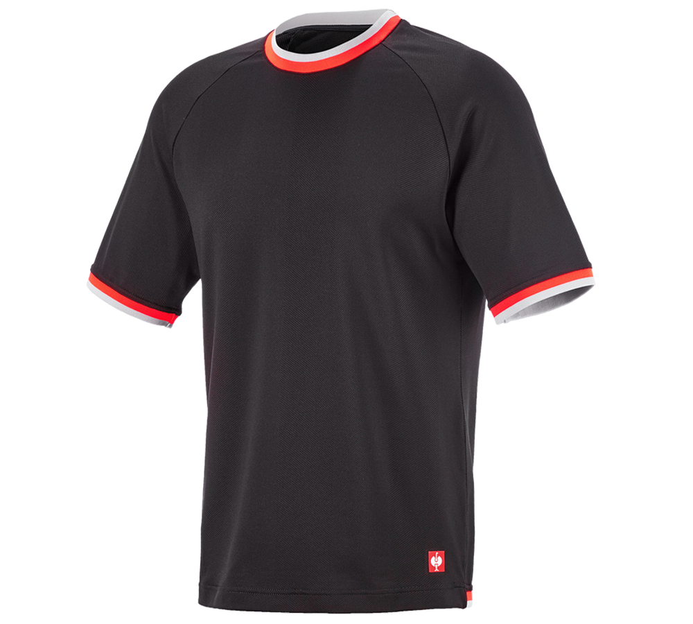 Oděvy: Funkční-triko e.s.ambition + černá/výstražná červená