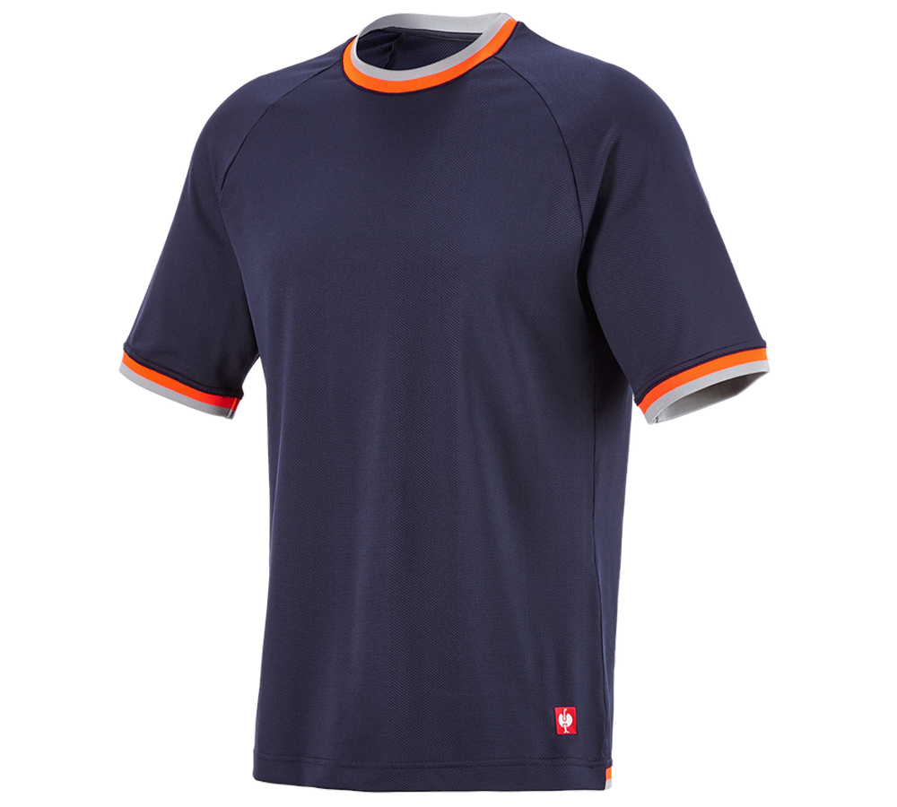Oděvy: Funkční-triko e.s.ambition + tmavomodrá/výstražná oranžová