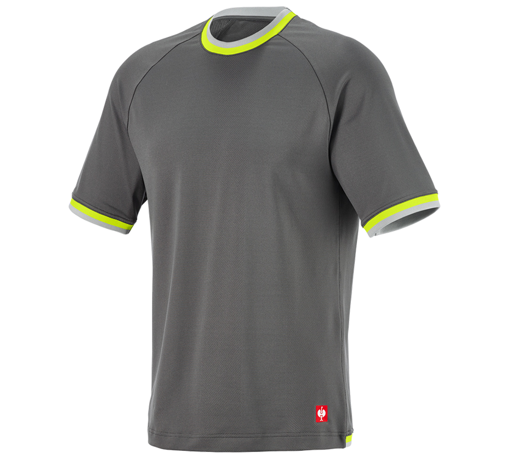 Trička, svetry & košile: Funkční-triko e.s.ambition + antracit/výstražná žlutá