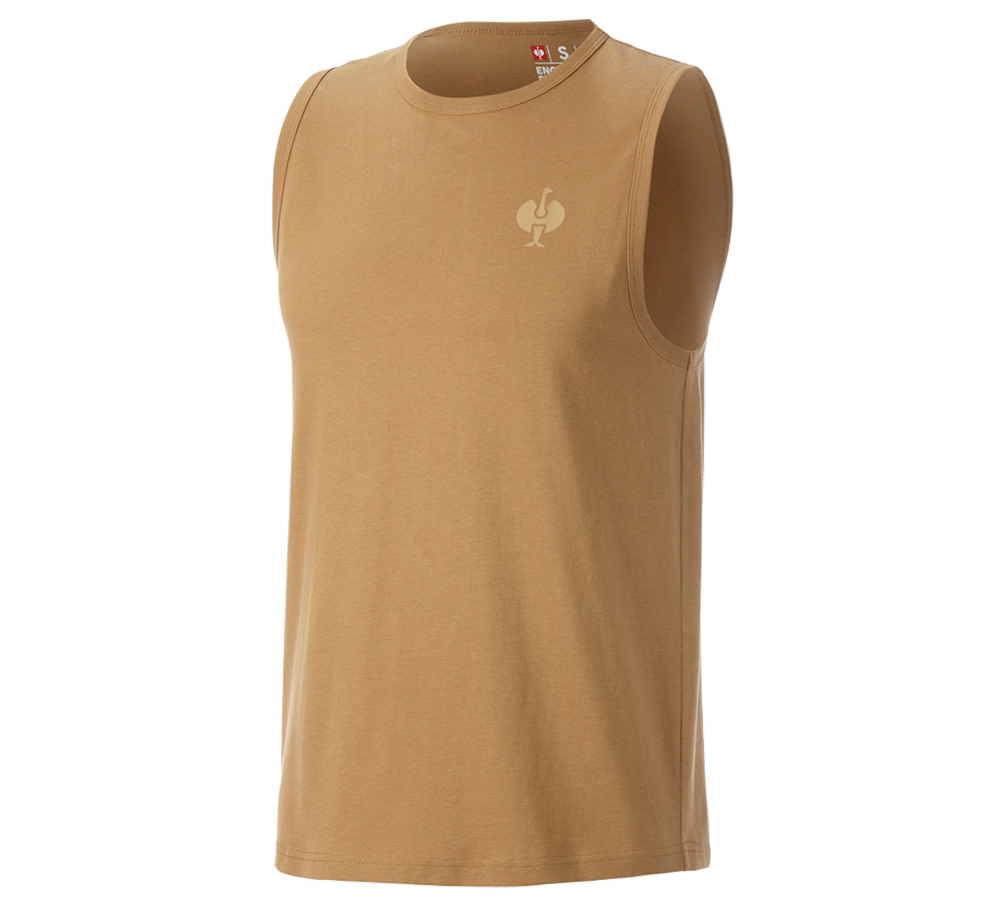 Trička, svetry & košile: Atletické tričko e.s.iconic + mandlově hnědá