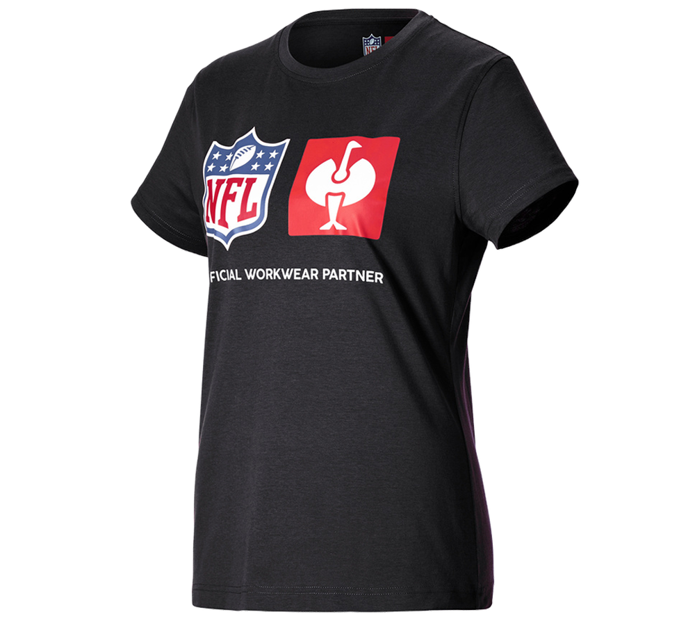 Spolupráce: NFL T-Shirt cotton, ladies + černá