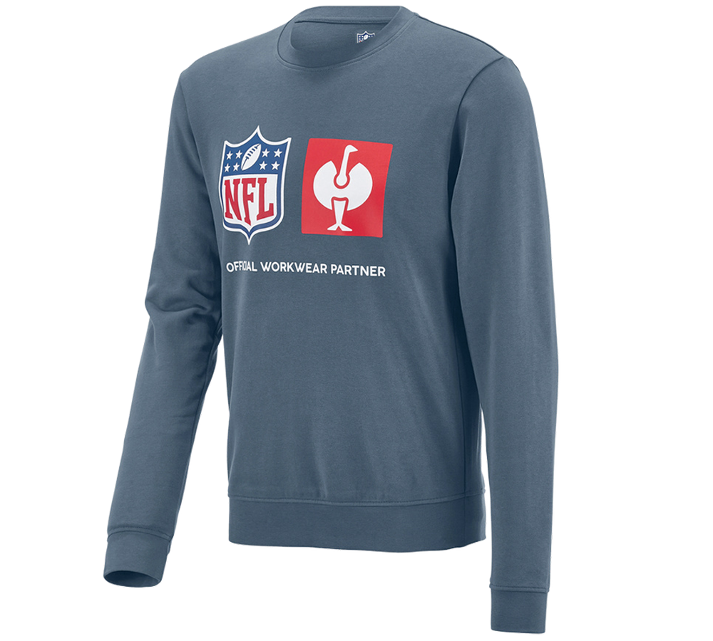 Trička, svetry & košile: NFL Sweatshirt cotton + oxidově modrá