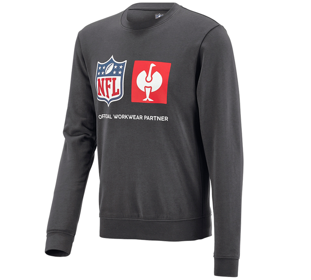 Trička, svetry & košile: NFL Sweatshirt cotton + karbonová šedá