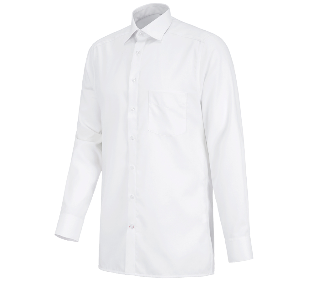Trička, svetry & košile: Business košile e.s.comfort, s dlouhým rukávem + bílá