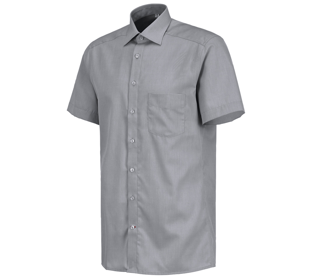 Trička, svetry & košile: Business košile e.s.comfort, s krátkým rukávem + šedá melanž