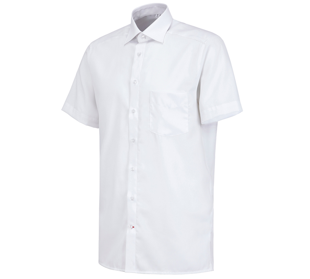 Trička, svetry & košile: Business košile e.s.comfort, s krátkým rukávem + bílá