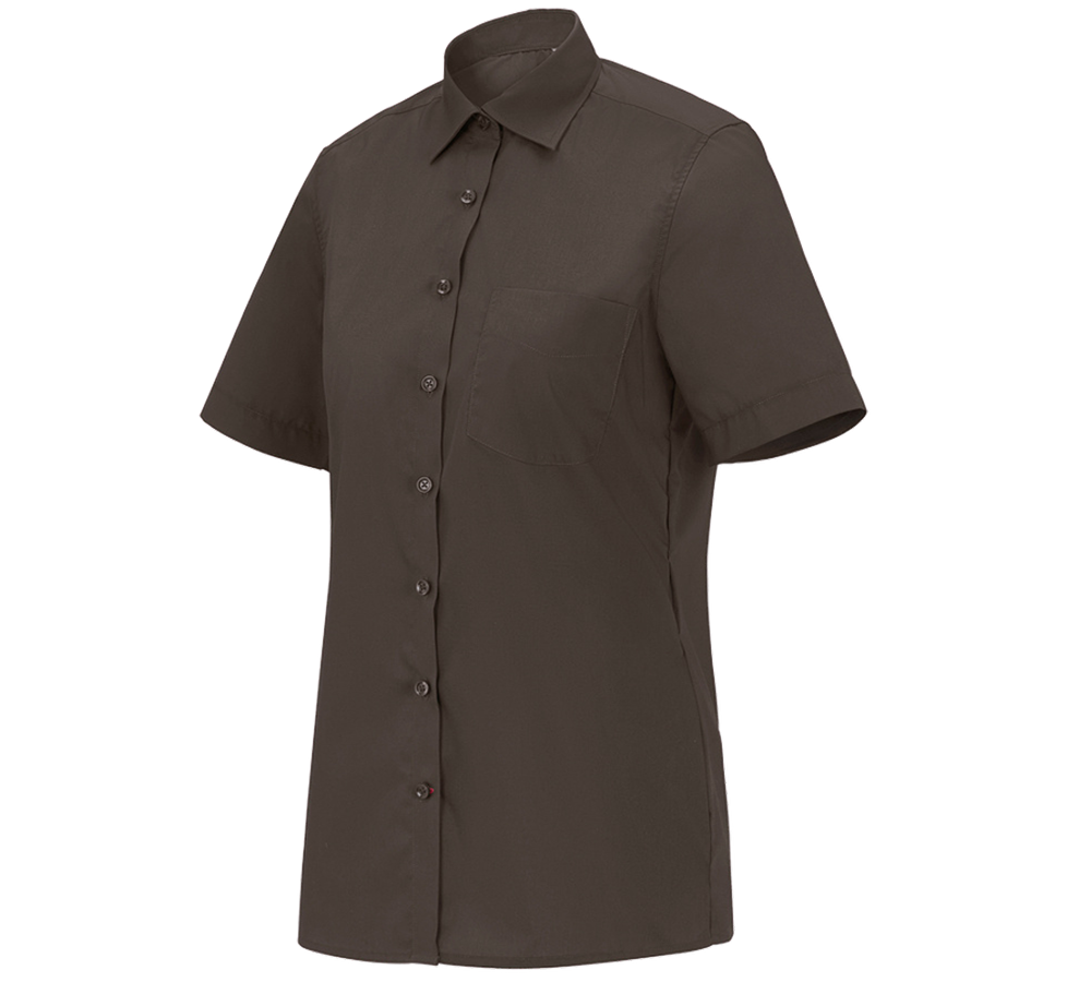 Trička | Svetry | Košile: e.s. Servisní halena s krátkým rukávem + kaštan