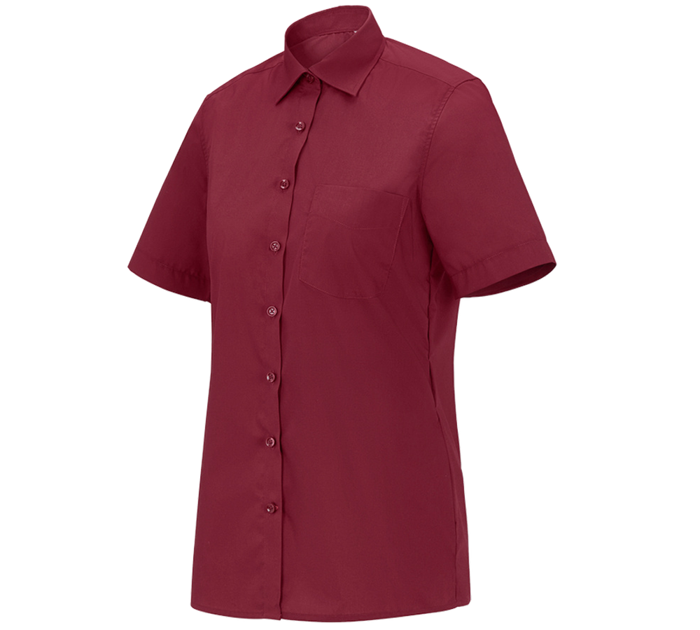 Trička | Svetry | Košile: e.s. Servisní halena s krátkým rukávem + rubínová
