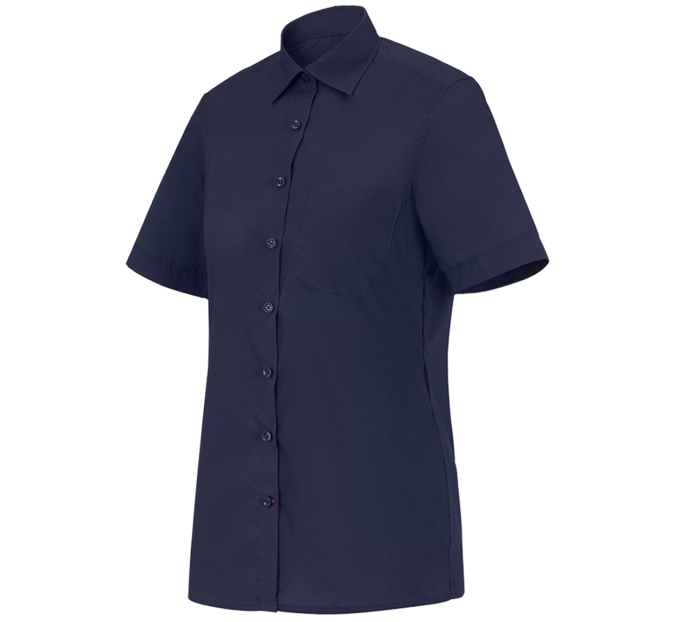 Trička | Svetry | Košile: e.s. Servisní halena s krátkým rukávem + tmavomodrá