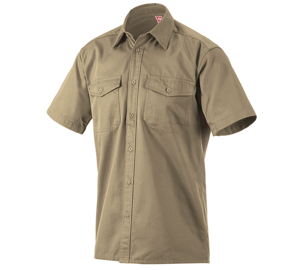 Trička, svetry & košile: Pracovní košile e.s.classic, krátký rukáv + khaki