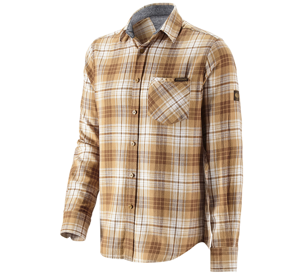 Trička, svetry & košile: Kostkovaná košile e.s.vintage + sépiová károvaná