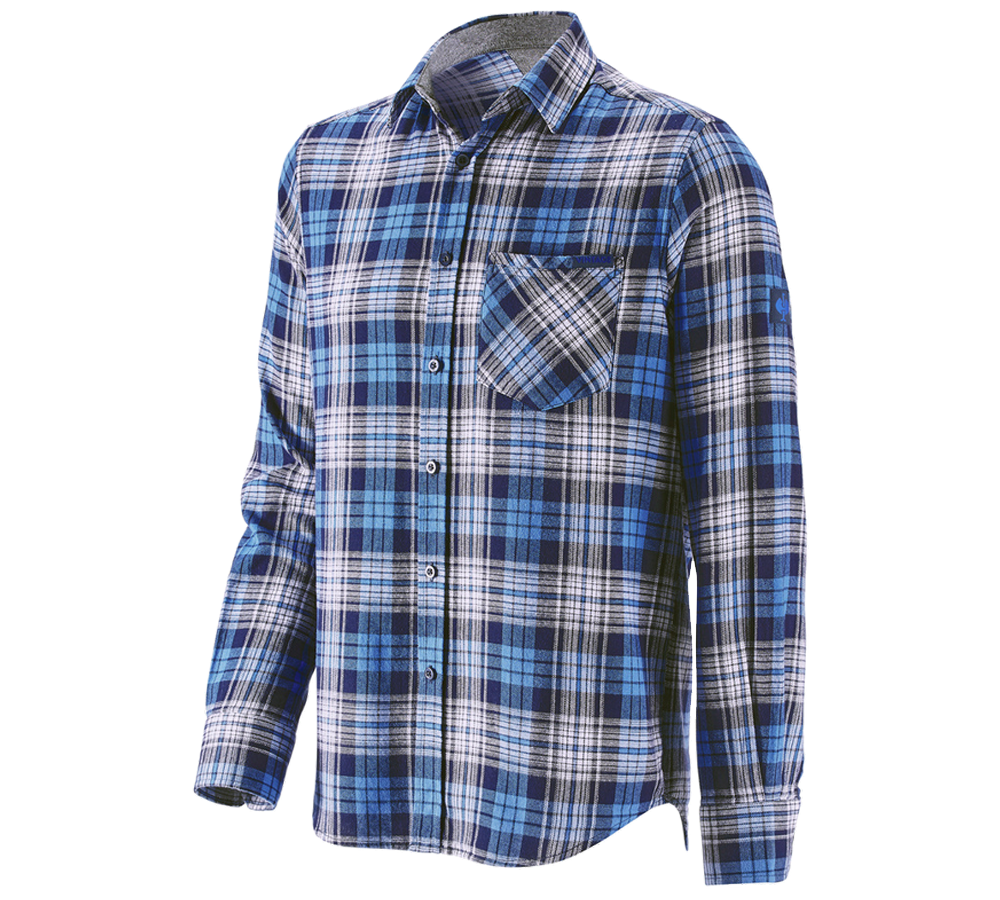 Trička, svetry & košile: Kostkovaná košile e.s.vintage + ledově modrá károvaná