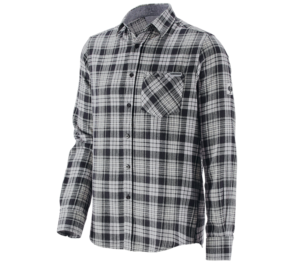 Trička, svetry & košile: Kostkovaná košile e.s.vintage + černá károvaná