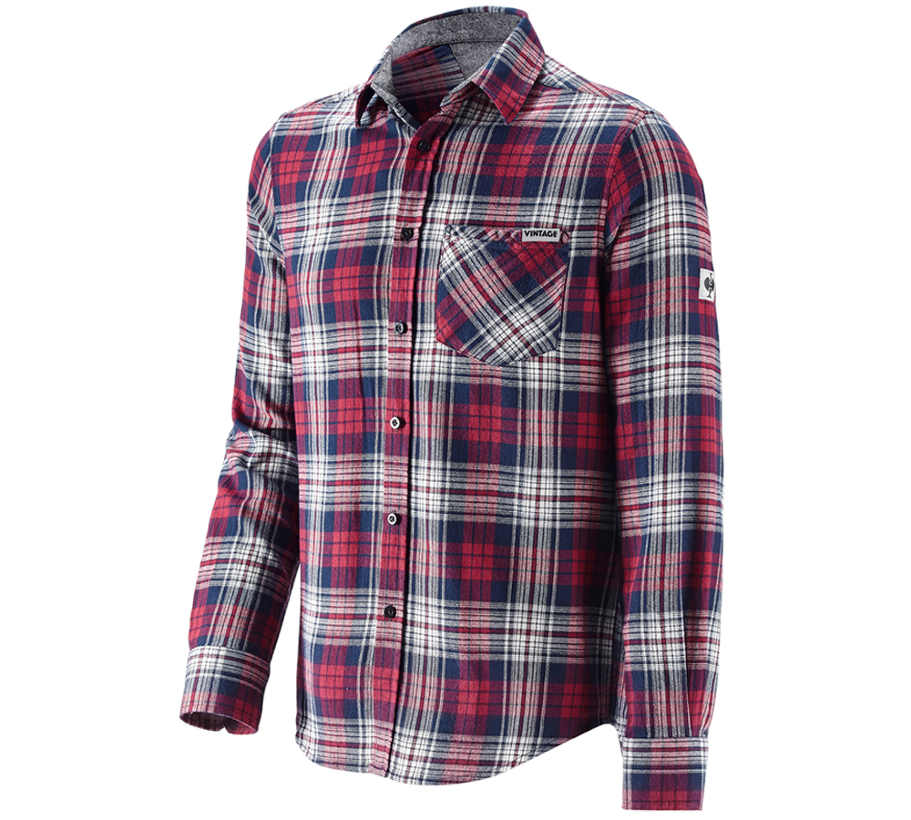 Trička, svetry & košile: Kostkovaná košile e.s.vintage + červená károvaná