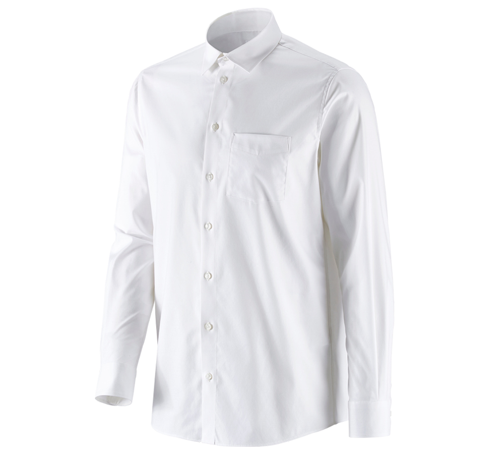 Témata: e.s. Business košile cotton stretch, comfort fit + bílá