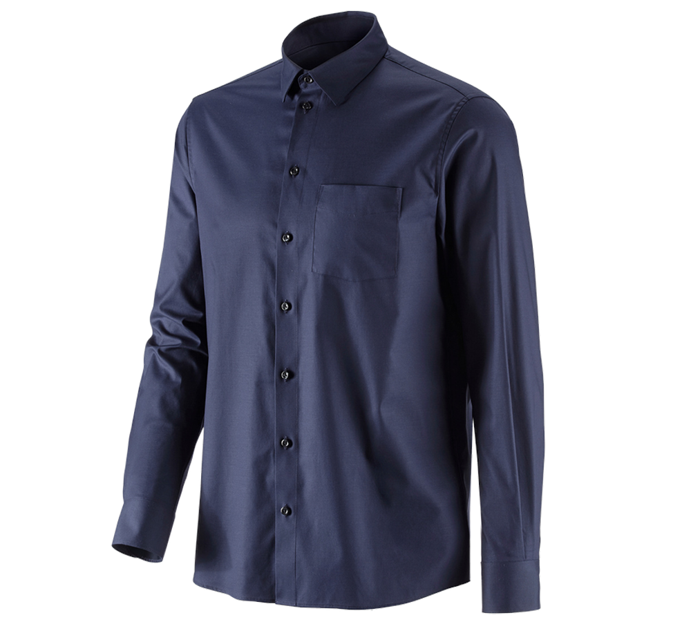 Trička, svetry & košile: e.s. Business košile cotton stretch, comfort fit + tmavomodrá