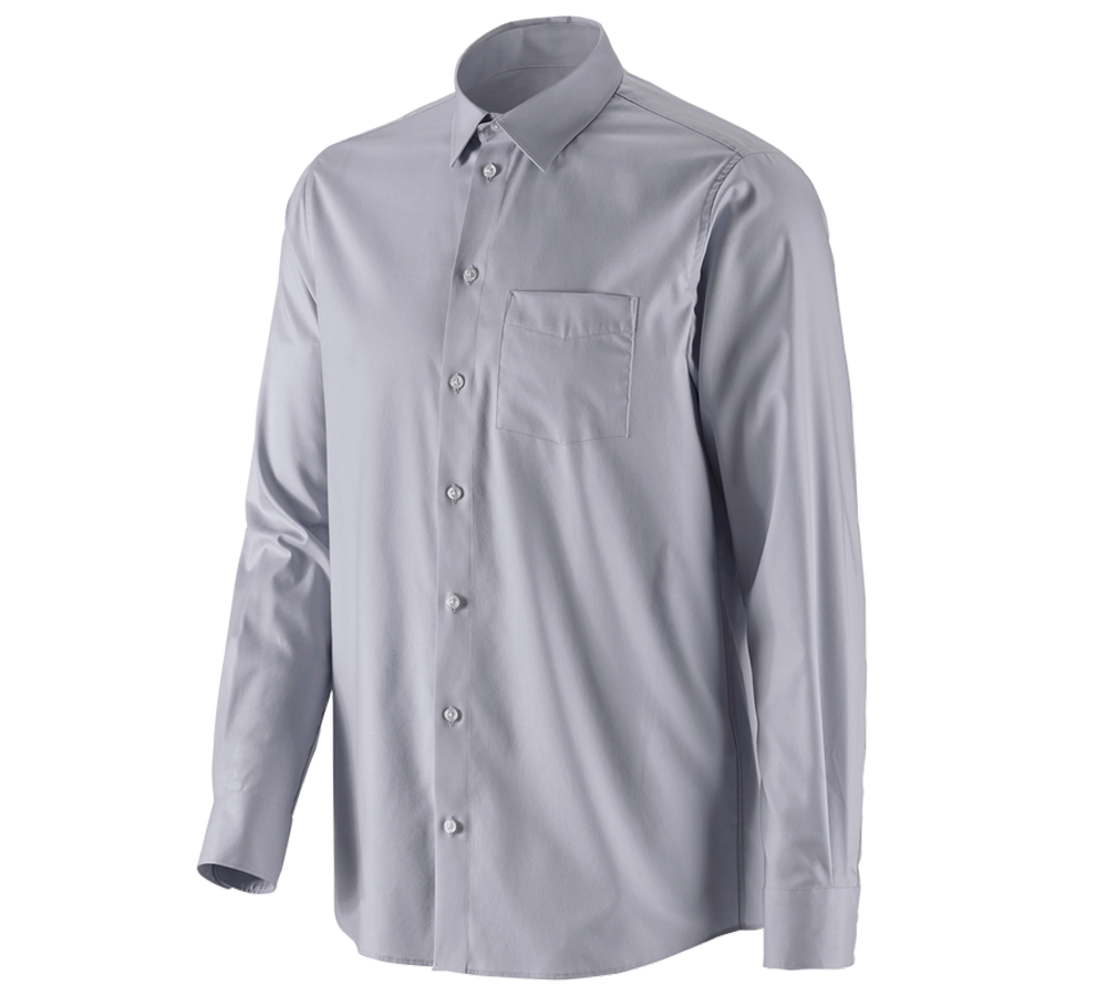 Trička, svetry & košile: e.s. Business košile cotton stretch, comfort fit + mlhavě šedá
