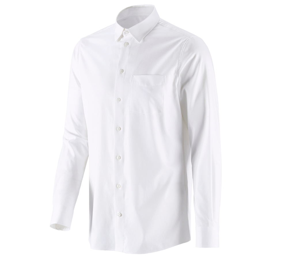 Trička, svetry & košile: e.s. Business košile cotton stretch, regular fit + bílá