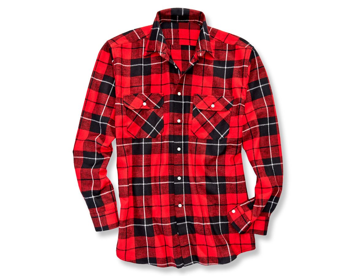 Trička, svetry & košile: Bavlněná košile Hannover, běžná délka + černá/červená/titan