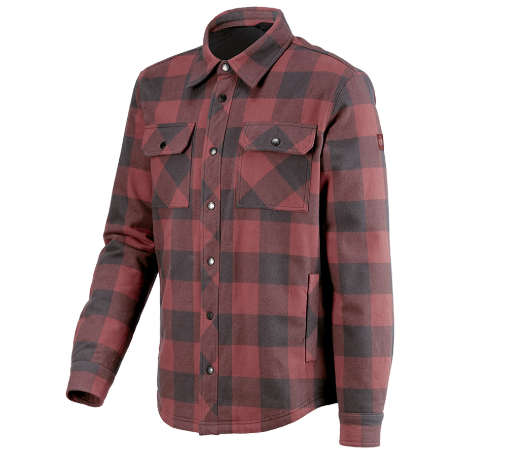 Trička, svetry & košile: Celoroční  kostkovaná košile e.s.iconic + oxidově červená/karbonová šedá