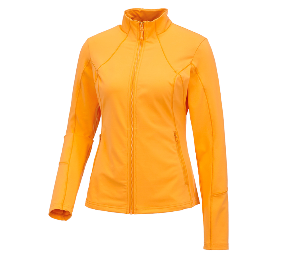 Trička | Svetry | Košile: e.s. Funkční mikina na zip solid, dámské + světle oranžová