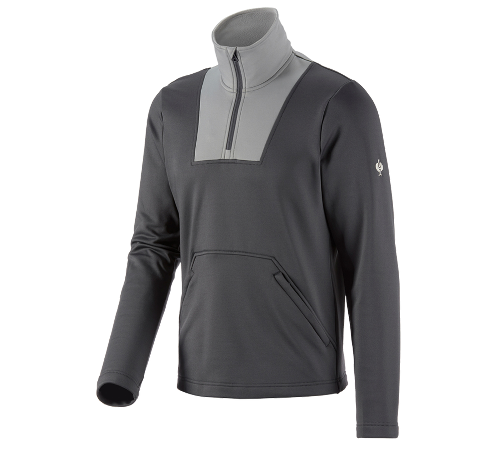 Trička, svetry & košile: Funkční-Troyer thermo stretch e.s.concrete + antracit/perlově šedá