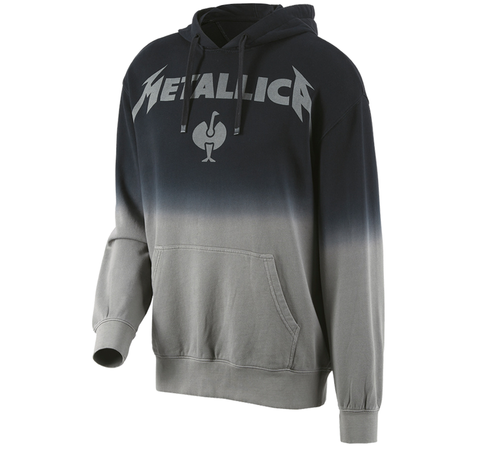 Trička, svetry & košile: Metallica cotton hoodie, men + černá/granitová