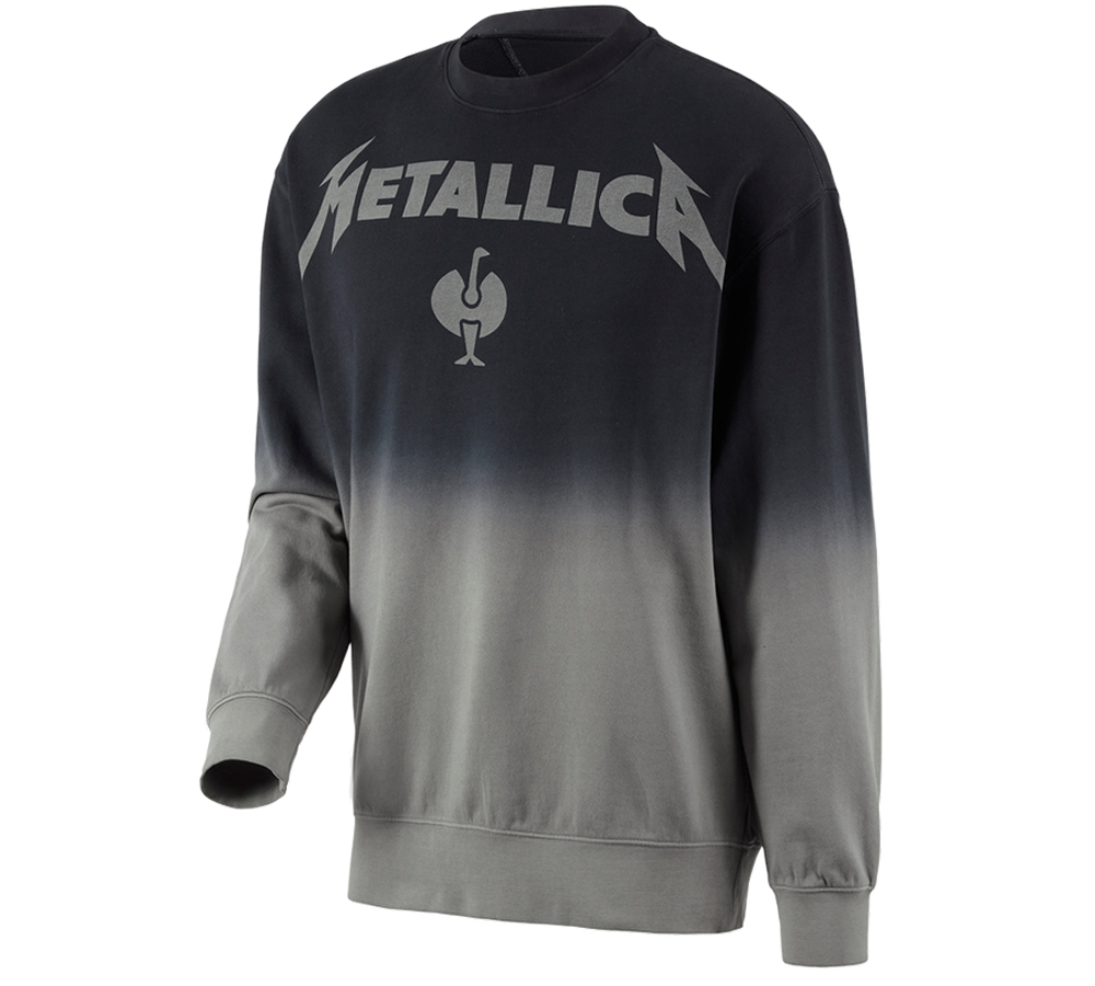 Oděvy: Metallica cotton sweatshirt + černá/granitová