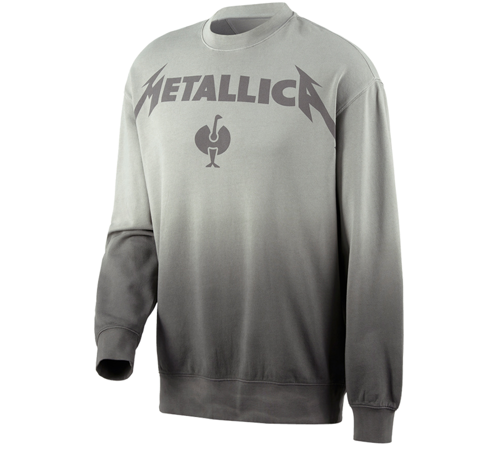 Trička, svetry & košile: Metallica cotton sweatshirt + magnetická šedá/granitová