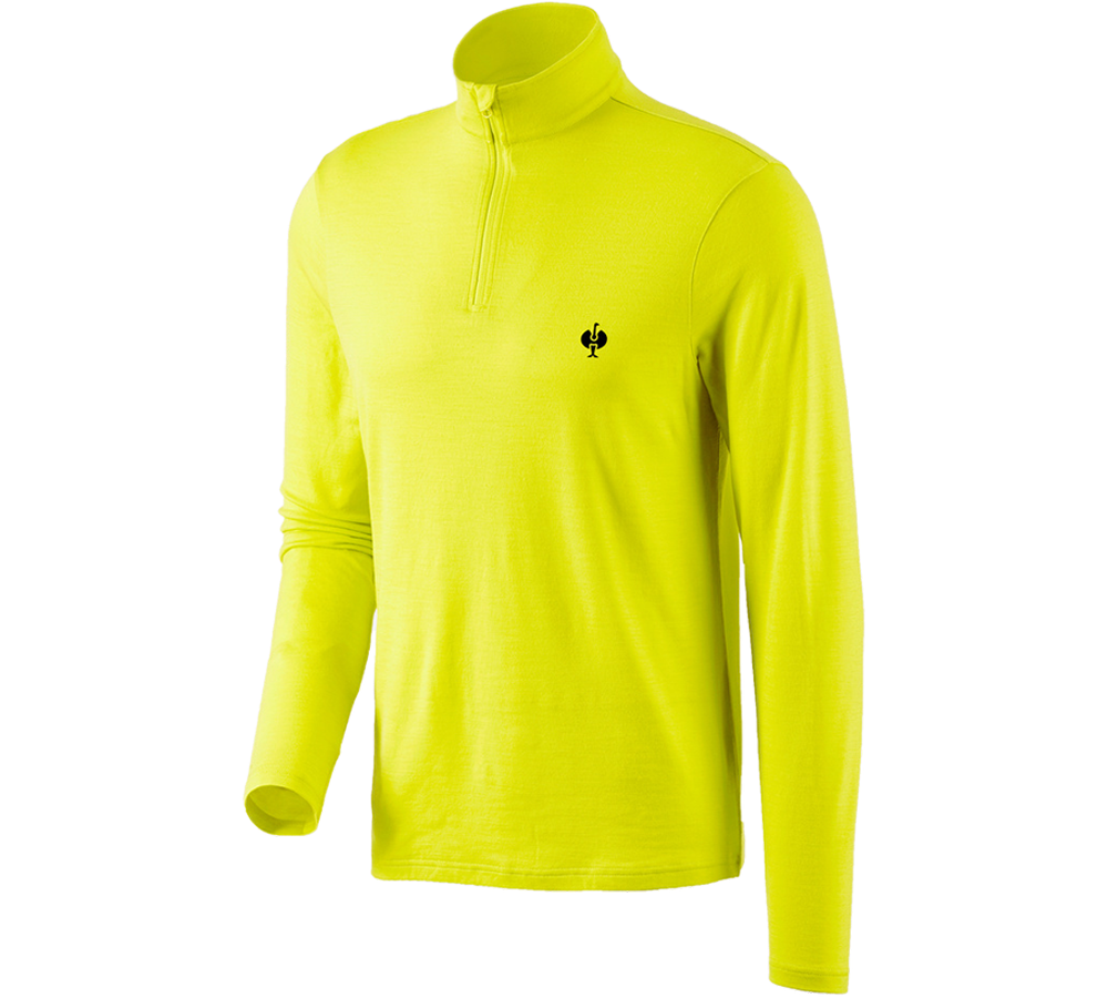 Trička, svetry & košile: Troyer Merino e.s.trail + acidově žlutá/černá