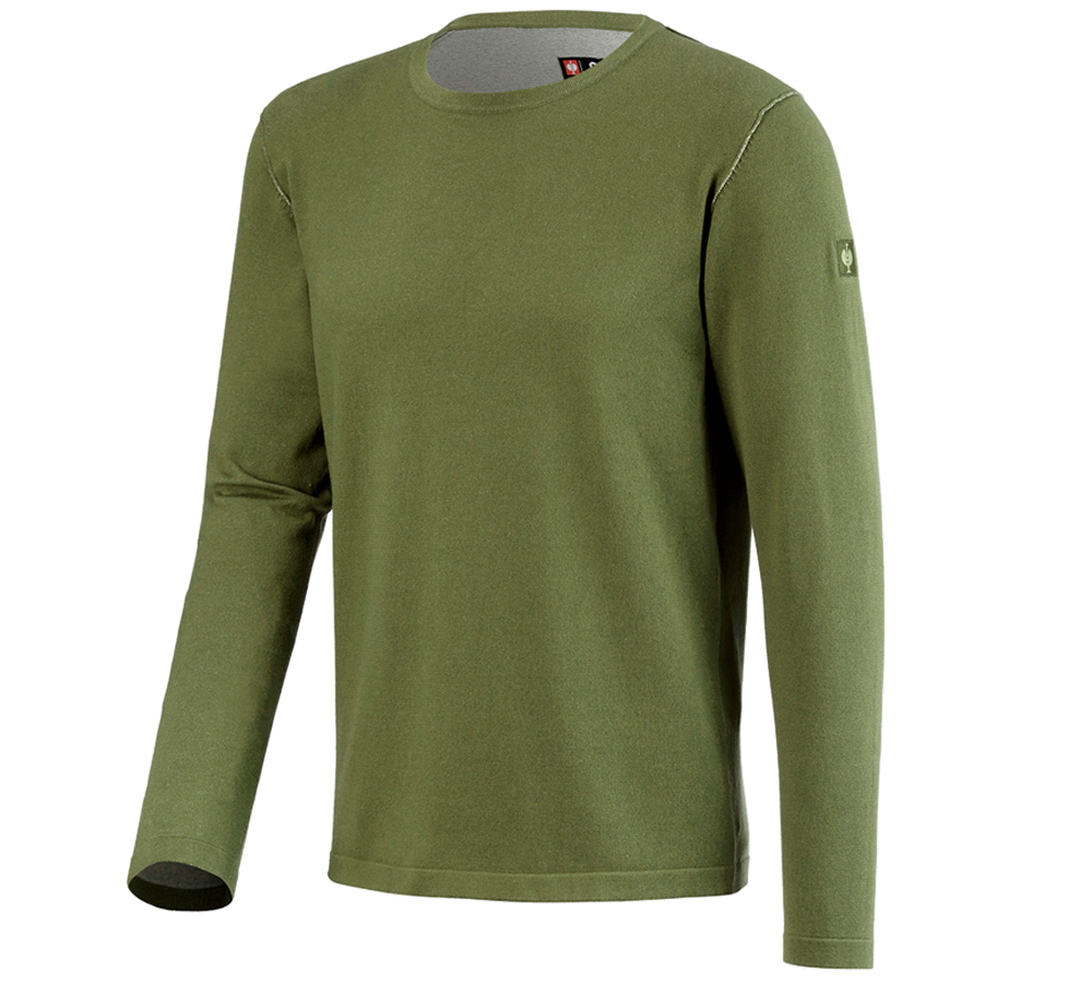 Trička, svetry & košile: Pletený svetr e.s.iconic + horská zelená