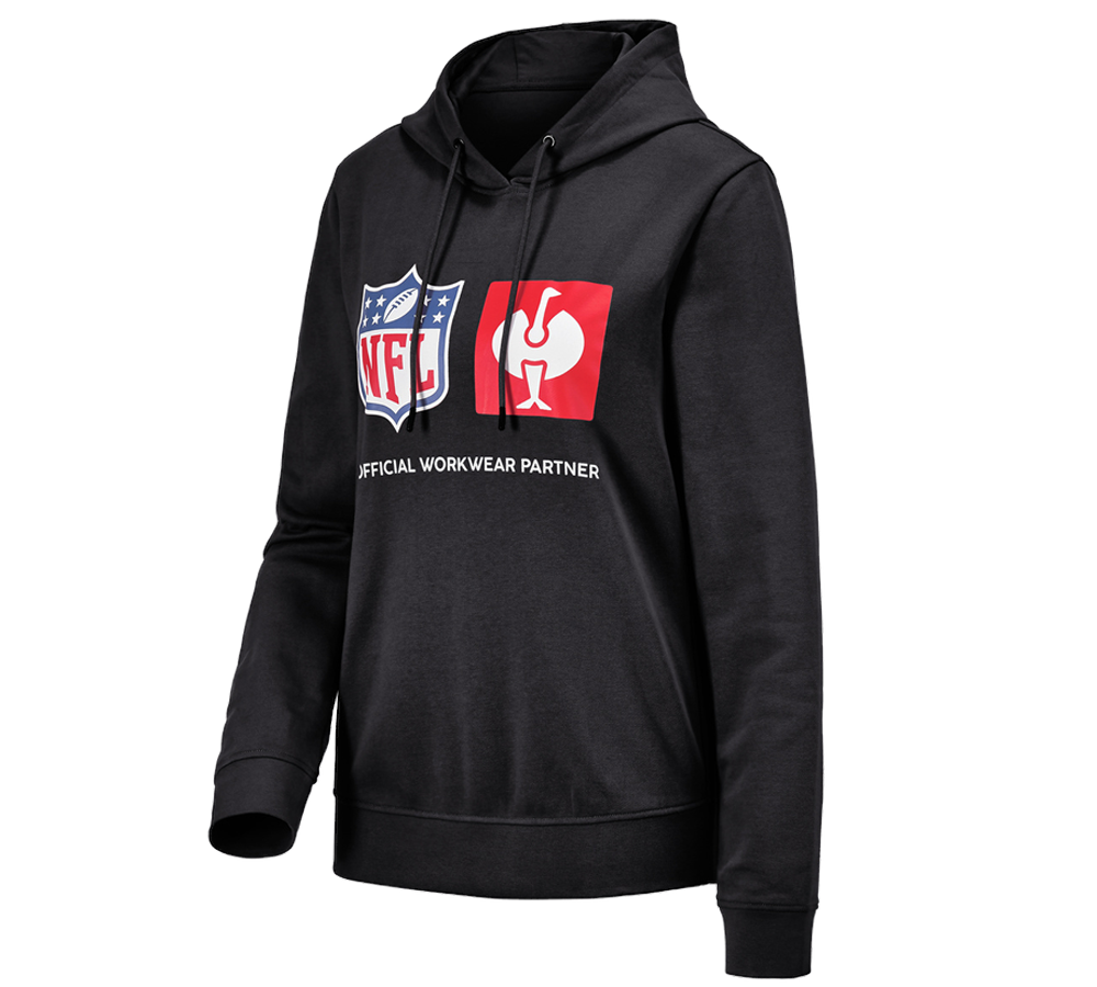 Trička | Svetry | Košile: NFL Hoodie cotton, ladies + černá